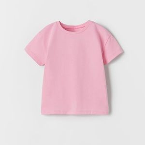 Zara ribbed pink t shirt